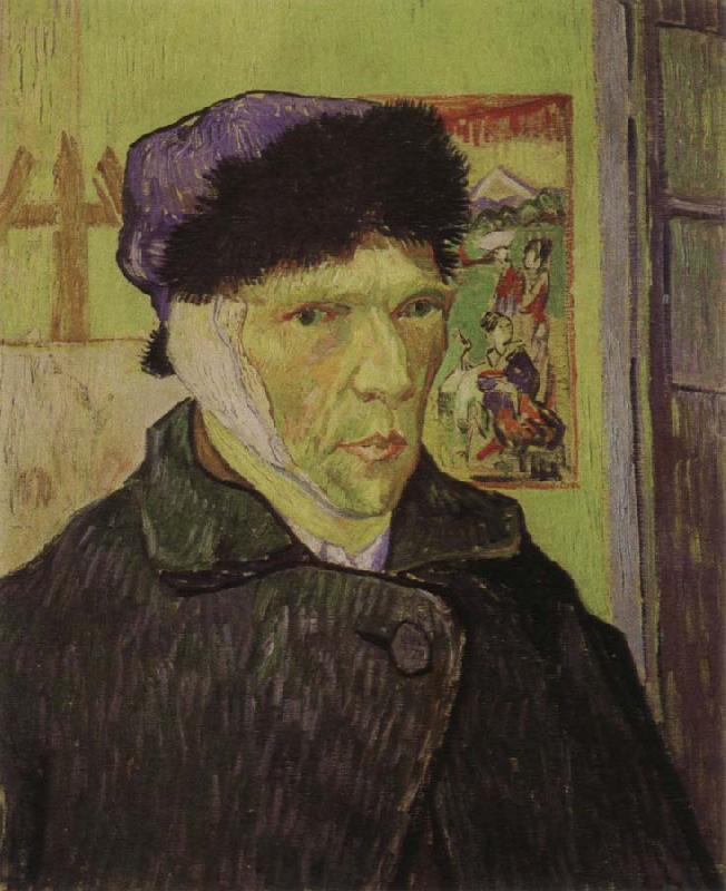Vincent Van Gogh self portrait with bandaged ear oil painting picture